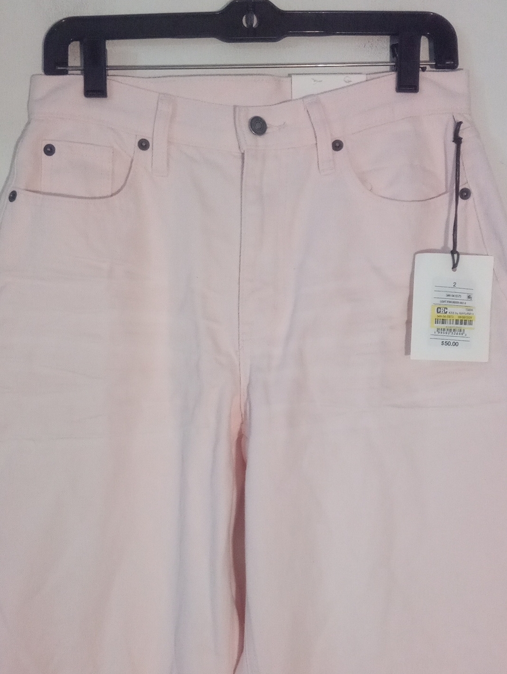 * KBB By Kahlana Mid-Rise Jeans in Light Pink NWT $50 - Picture 2 of 4